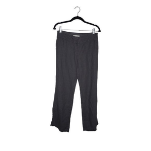 Eileen Fisher System Sz 2P Gray Linen Casual Pants‎ Flare
